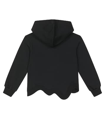 Printed cotton jersey hoodie | Moschino Kids