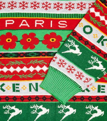 Jacquard cotton-blend sweater | Kenzo Kids