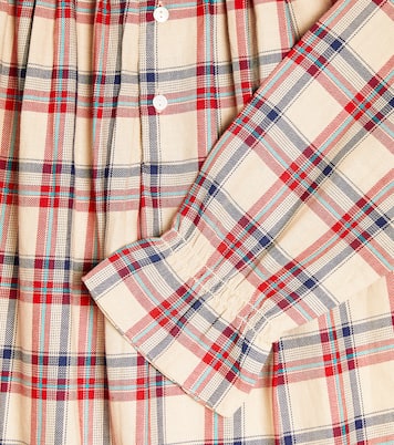 Blessing checked cotton pajamas | Bonpoint