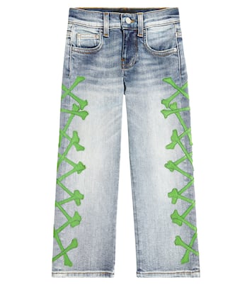 Bestickte Jeans Bones | Amiri Kids
