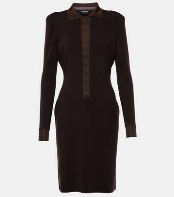 Robe en laine et soie mélangées | Tom Ford