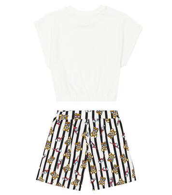 T-shirt e shorts in cotone | Moschino Kids
