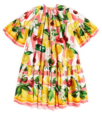 Printed cotton dress | Dolce&Gabbana Kids