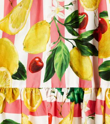 Printed cotton dress | Dolce&Gabbana Kids