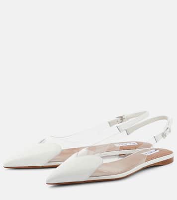 Le Cœur patent leather and PU slingback flats | Alaïa