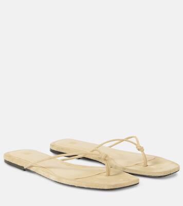 The Knot suede thong sandals | Toteme