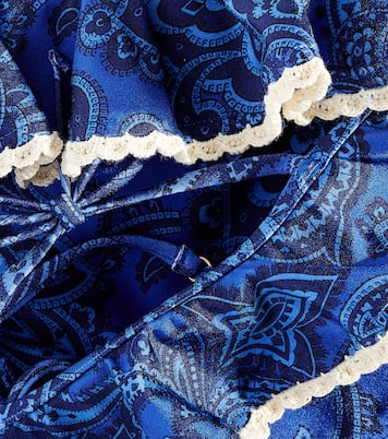 Ottie ruffled paisley bikini  | Zimmermann Kids