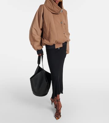 Tote Bag Lotus Medium aus Leder | Khaite