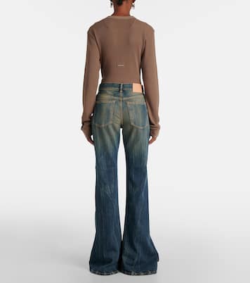 2024F high-rise bootcut jeans | Acne Studios