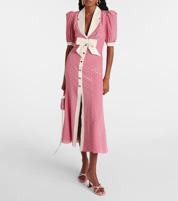 Robe longue en soie | Alessandra Rich