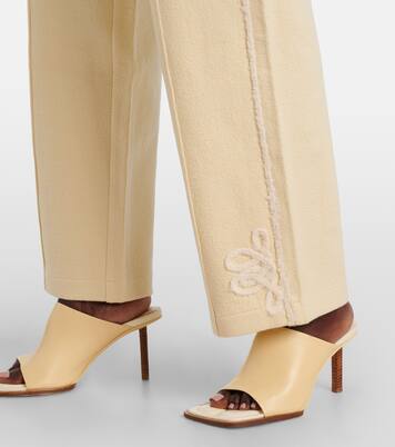 Pantalon de survêtement en laine et coton | Xu Zhi