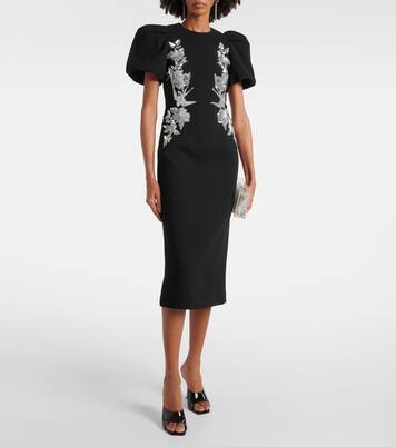 Robe midi Monroe à ornements | Rebecca Vallance