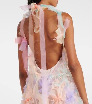 Robe longue Air-Whirl à fleurs | Susan Fang