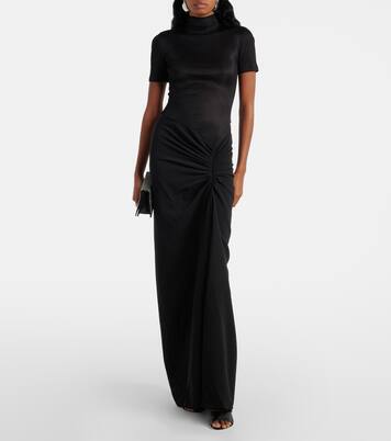 Maxikleid Fusion aus Jersey und Crêpe | Christopher Esber