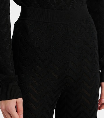 Weite High-Rise-Hose aus Häkelstrick | Missoni