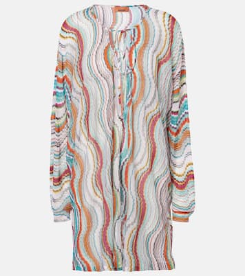 Printed lamé beach cover-up | Missoni