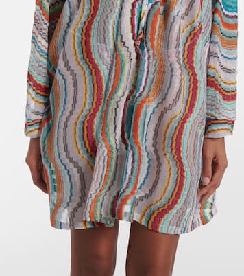 Printed lamé beach cover-up | Missoni