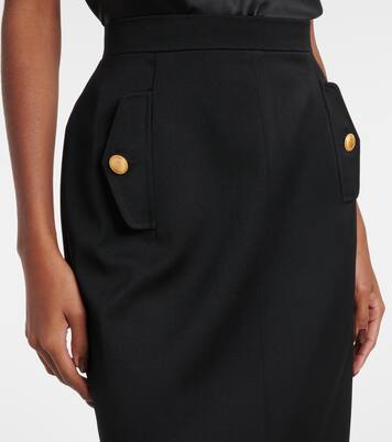 Virgin wool pencil skirt | Alessandra Rich