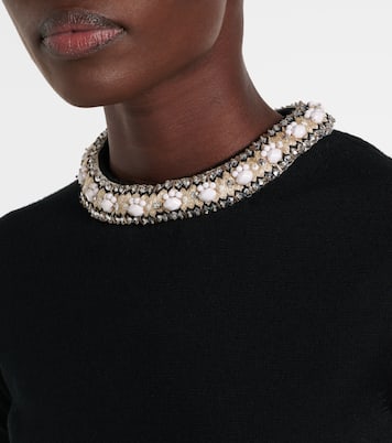 Embroidered virgin wool top | Valentino