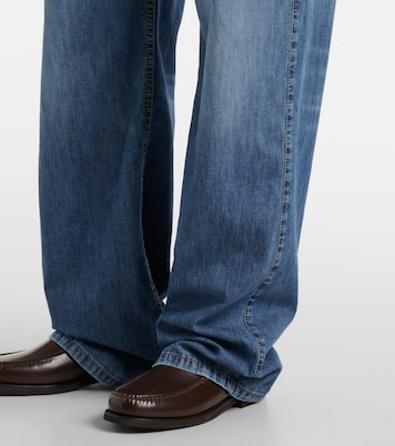 Jean droit à taille mi-haute | Brunello Cucinelli