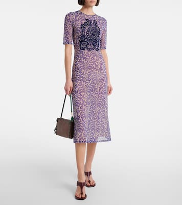 Bedrucktes Midikleid aus Mesh | Etro