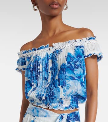 Off-Shoulder-Top Alba aus Baumwolle | Poupette St Barth
