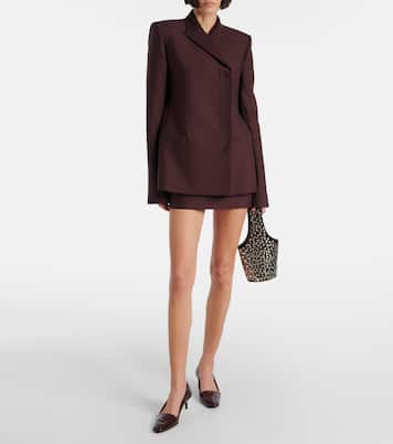 Minigonna Jett in lana e seta | Khaite