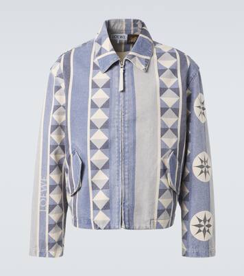 Paula's Ibiza Bedrucktes Blouson aus Denim | Loewe