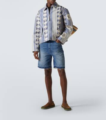 Paula's Ibiza Bedrucktes Blouson aus Denim | Loewe