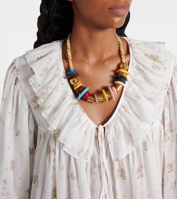 Printed ruffled cotton minidress | Chloé