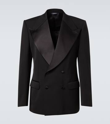 Veste de smoking en laine et soie mélangés | Dolce&Gabbana
