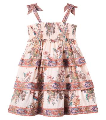 Rhiannon printed shirred cotton dress | Zimmermann Kids