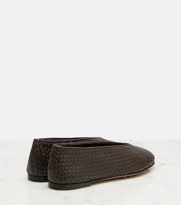 Rosa woven leather ballet flats | Bottega Veneta