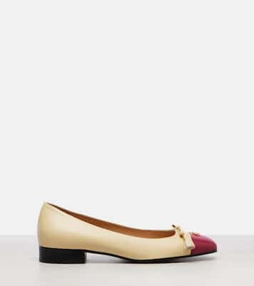 Valet Du Roi VLogo leather ballet flats | Valentino Garavani