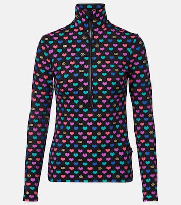 Cuori printed ski top | Goldbergh