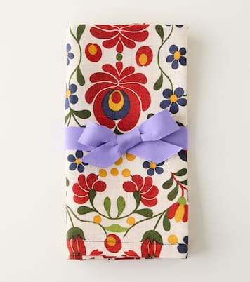 Set de 2 serviettes de table Windflower Large en lin | La DoubleJ