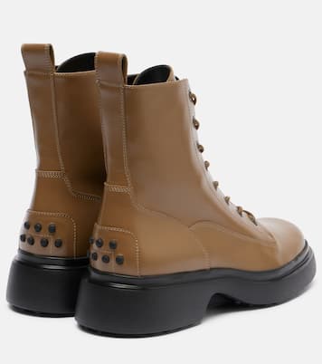 Leather combat boots | Tod's