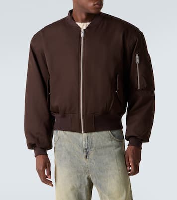 Oversize-Bomberjacke aus Wolle | Entire Studios