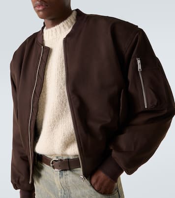 Oversize-Bomberjacke aus Wolle | Entire Studios
