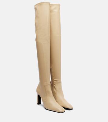 Leather over-the-knee boots | Toteme