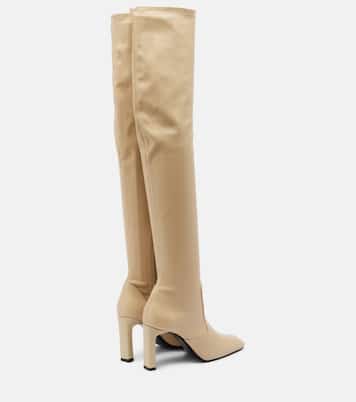 Leather over-the-knee boots | Toteme