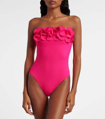 Tess floral-appliqué swimsuit | Karla Colletto