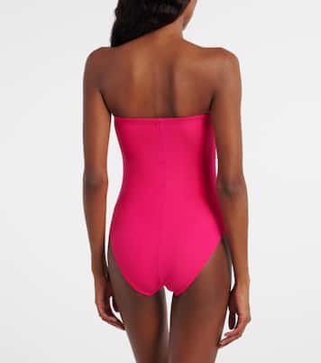 Tess floral-appliqué swimsuit | Karla Colletto