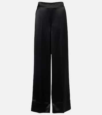 Dijon satin wide-leg pants  | Joseph