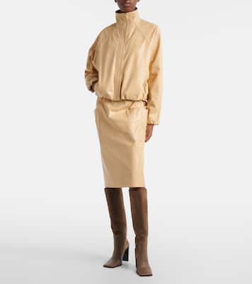 Bleistiftrock aus Leder  | Alaïa