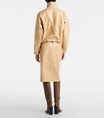 Bleistiftrock aus Leder  | Alaïa