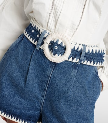 Shorts di jeans con finiture in crochet | Farm Rio