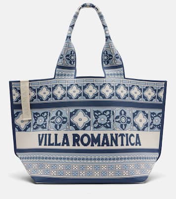 Villa Romantica Maxi jacquard tote bag | Alémais