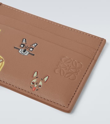 x Louis Wain printed leather cardholder | Loewe