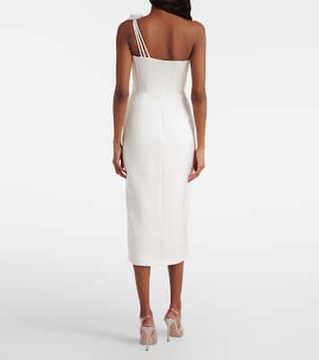 Floral-appliqué bustier dress | David Koma